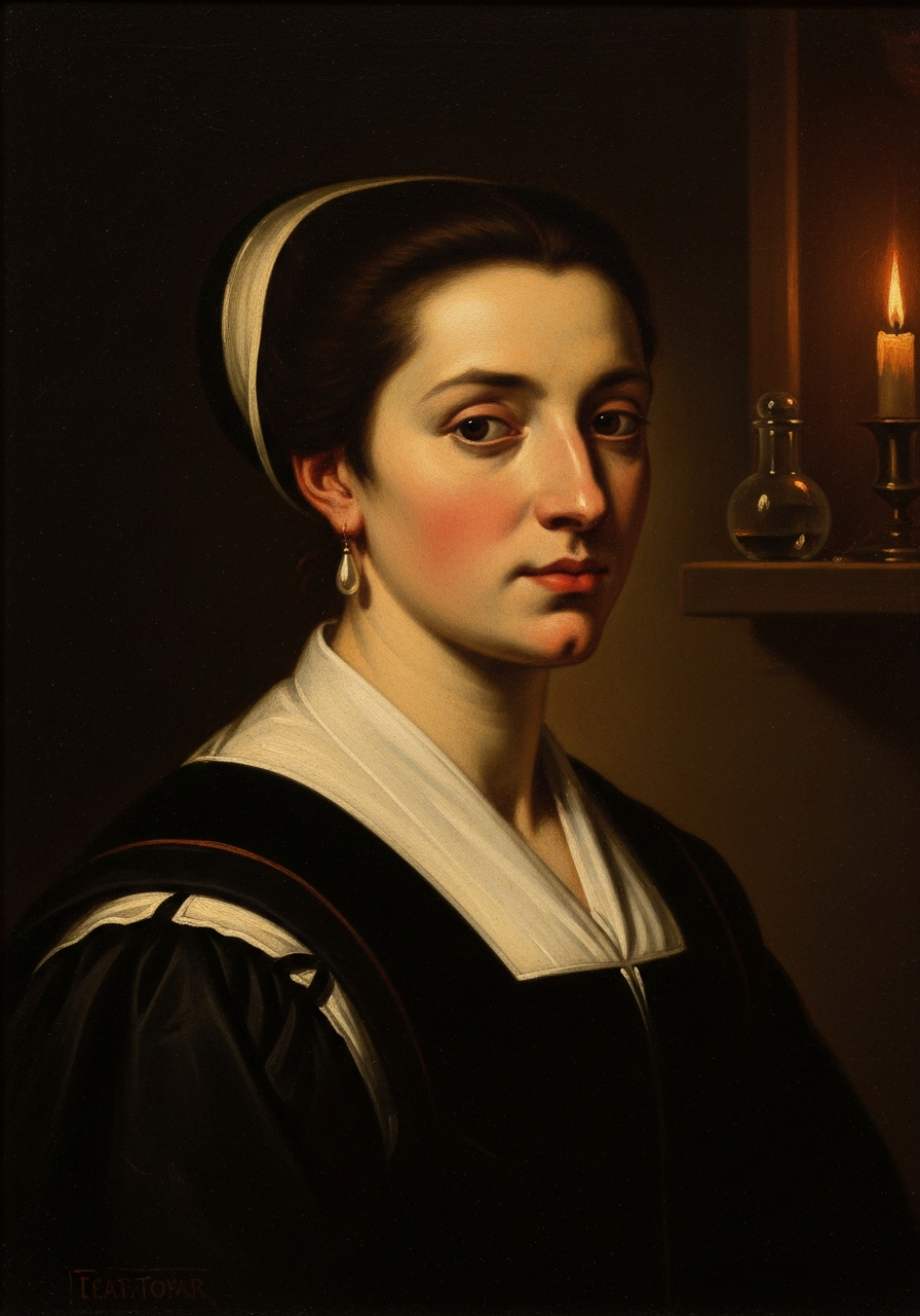 Portrait of Giulia Tofana, apothecary, Palermo c. 1633